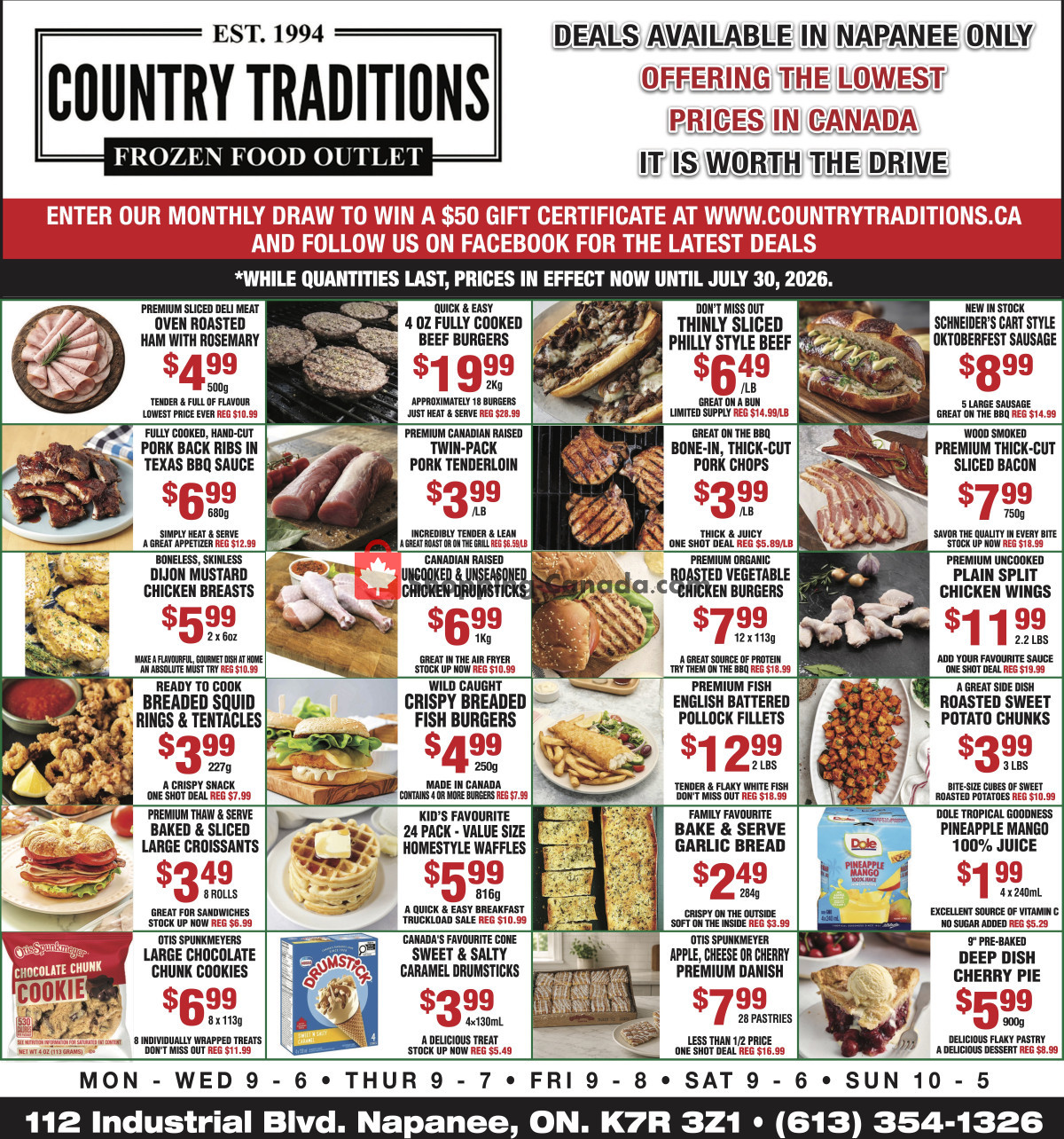 Country Traditions flyer from Friday July 24, 2026 to Thursday July 30, 2026 - page 1