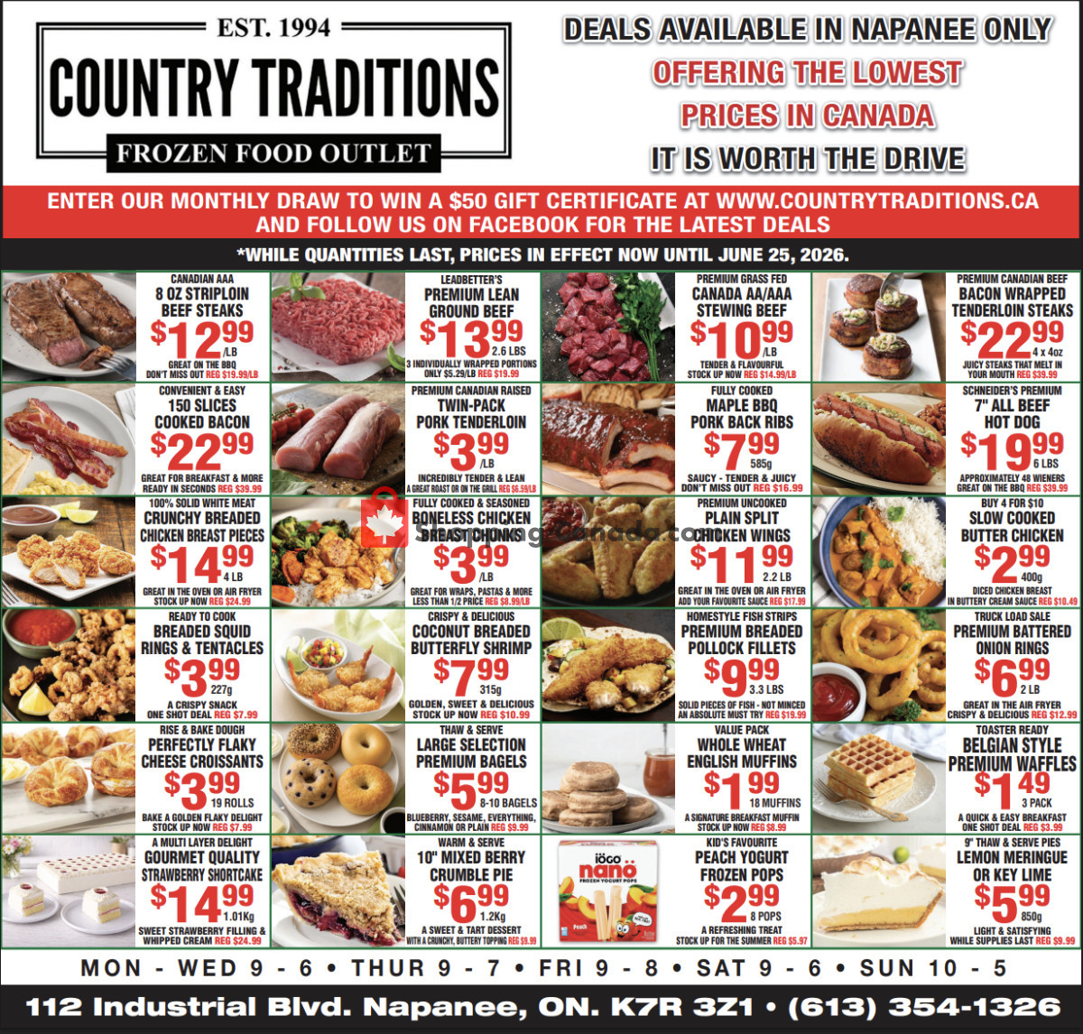 Country Traditions flyer from Friday June 19, 2026 to Thursday June 25, 2026 - page 1