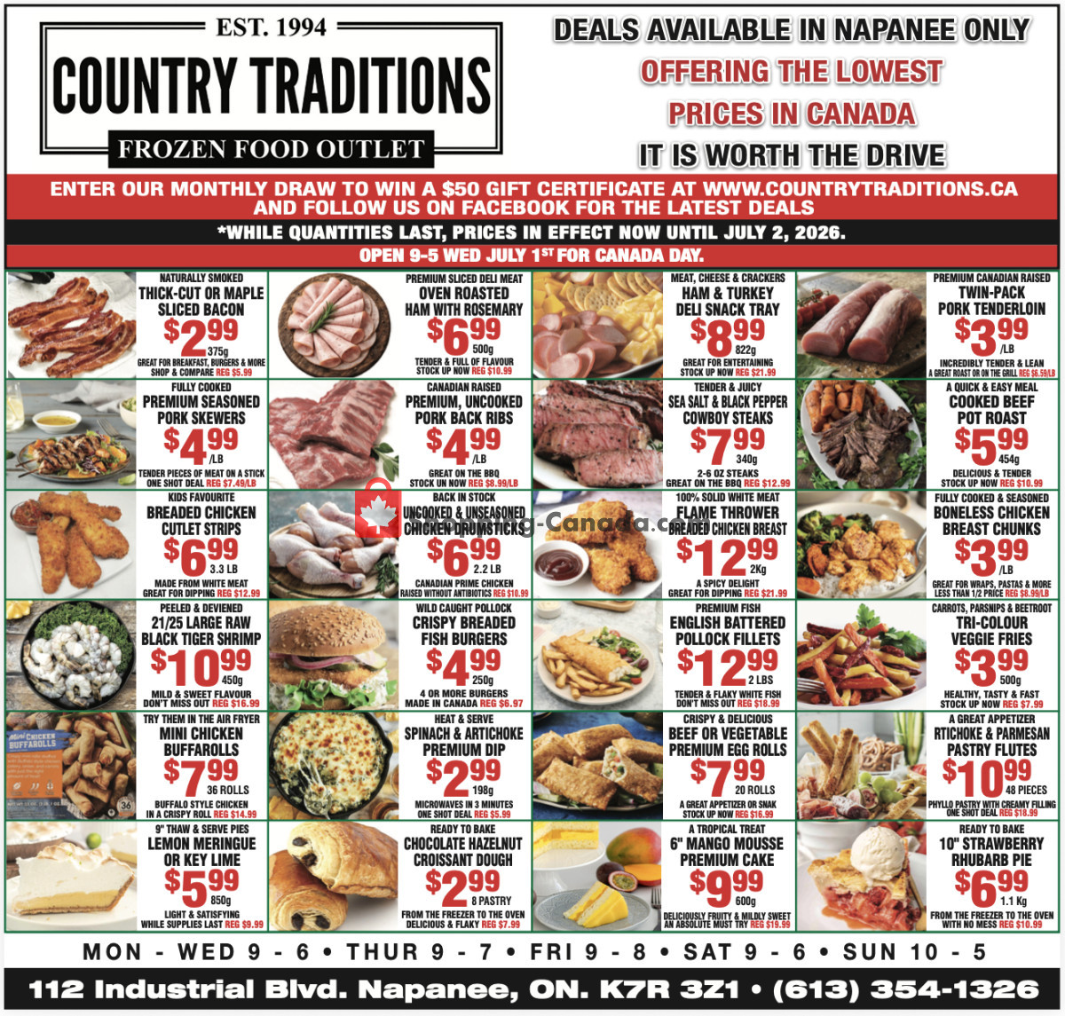 Country Traditions flyer from Friday June 26, 2026 to Thursday July 2, 2026 - page 1
