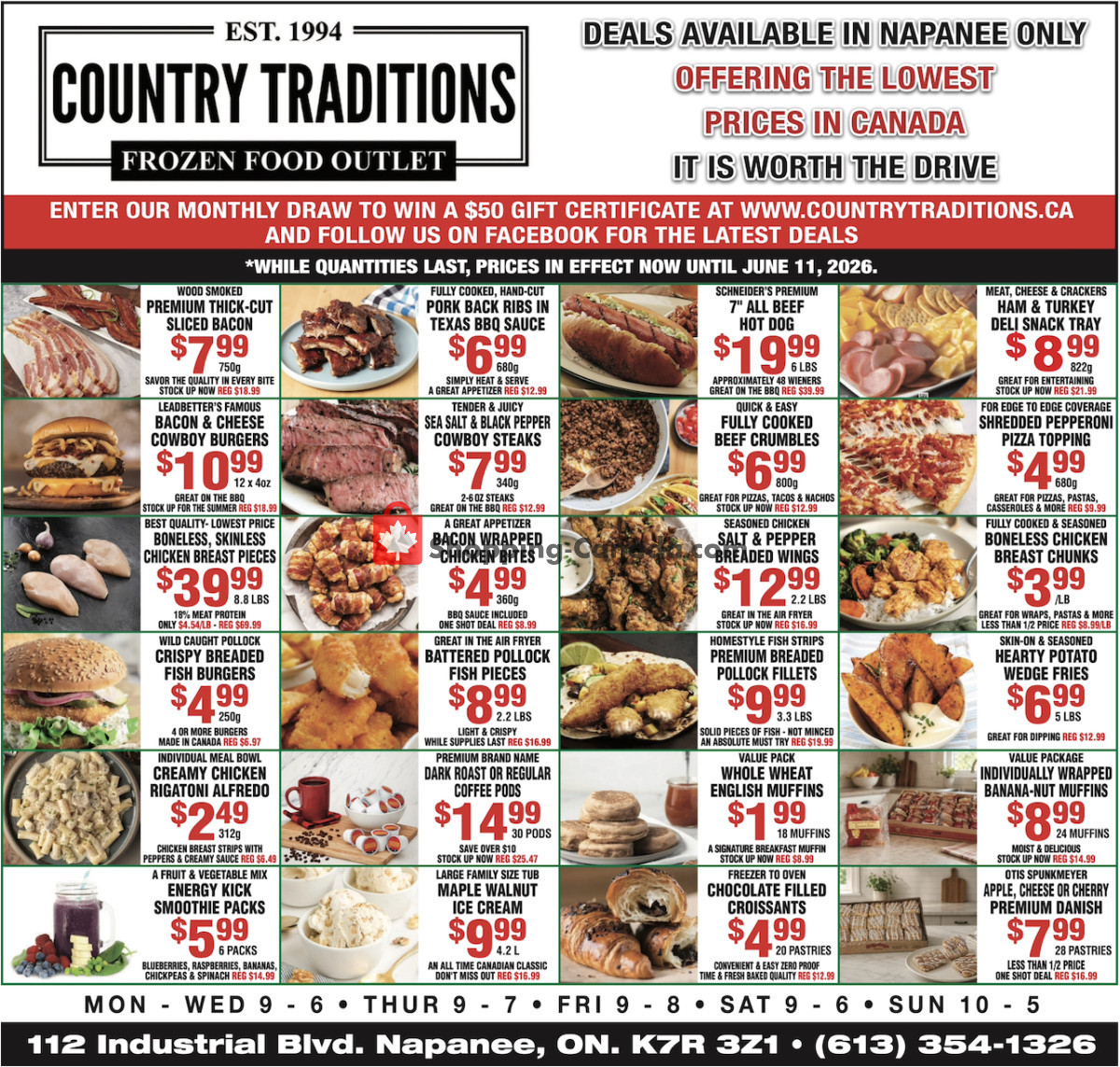 Country Traditions flyer from Saturday June 6, 2026 to Thursday June 11, 2026 - page 1