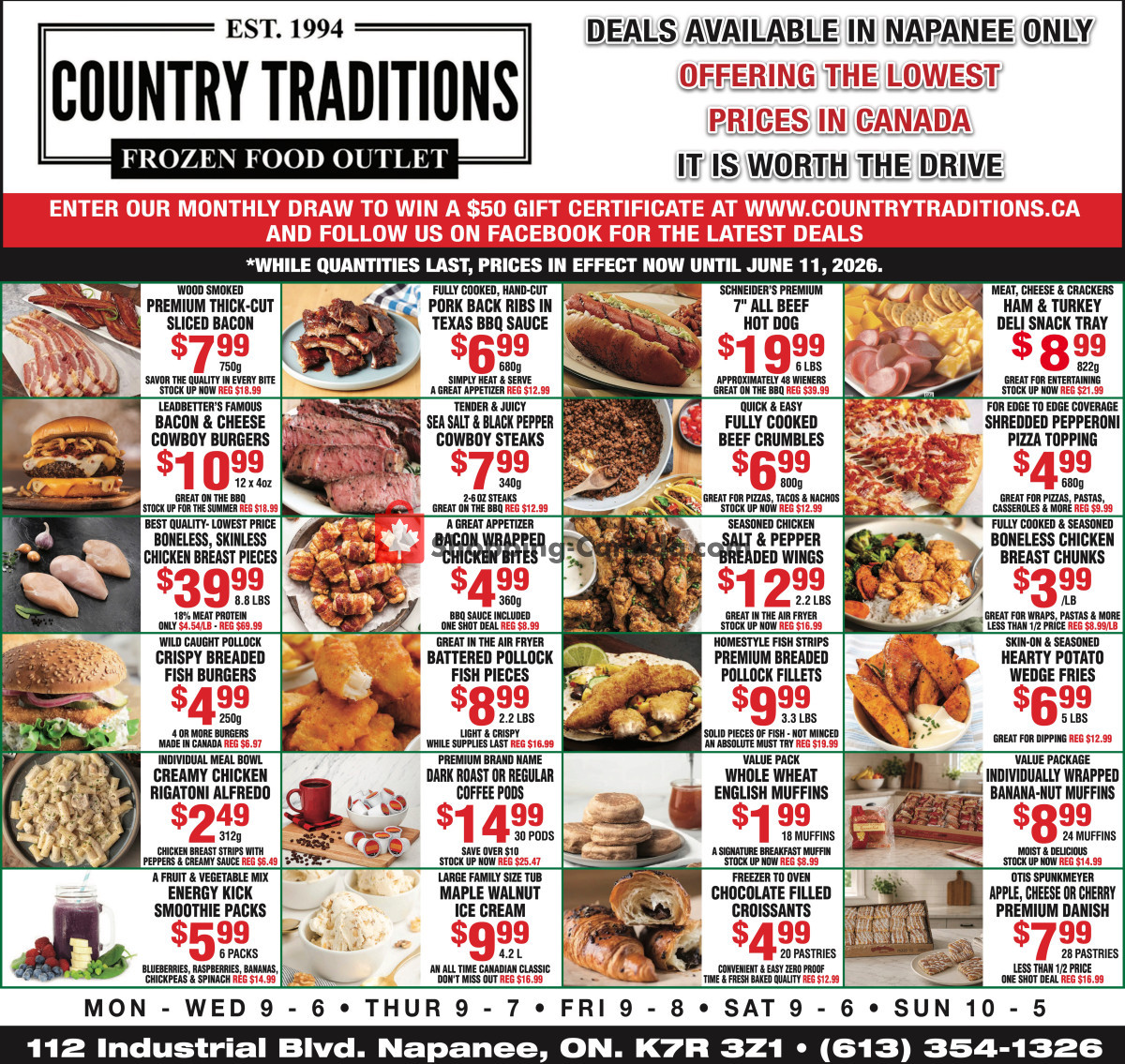 Country Traditions flyer from Monday June 8, 2026 to Thursday June 11, 2026 - page 1