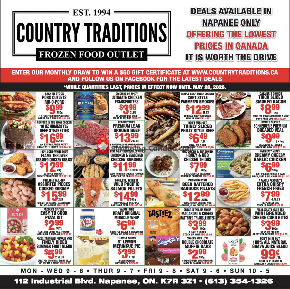 Country Traditions flyer from Tuesday May 26, 2026 to Thursday May 28, 2026 - page 1