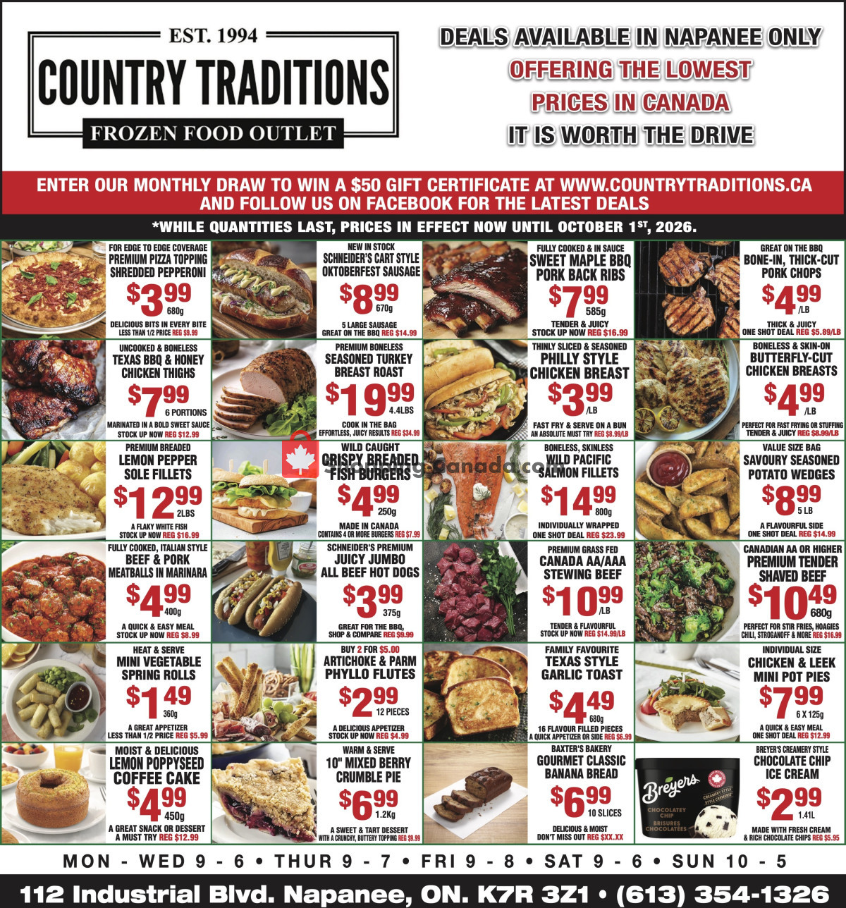 Country Traditions flyer from Saturday September 26, 2026 to Thursday October 1, 2026 - page 1
