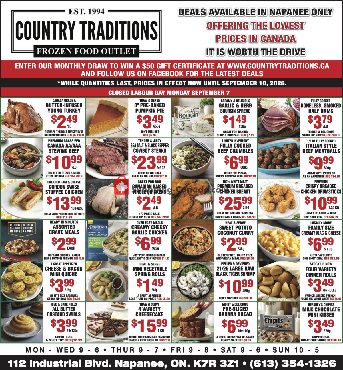 Country Traditions flyer from Friday September 4, 2026 to Thursday September 10, 2026 - page 1