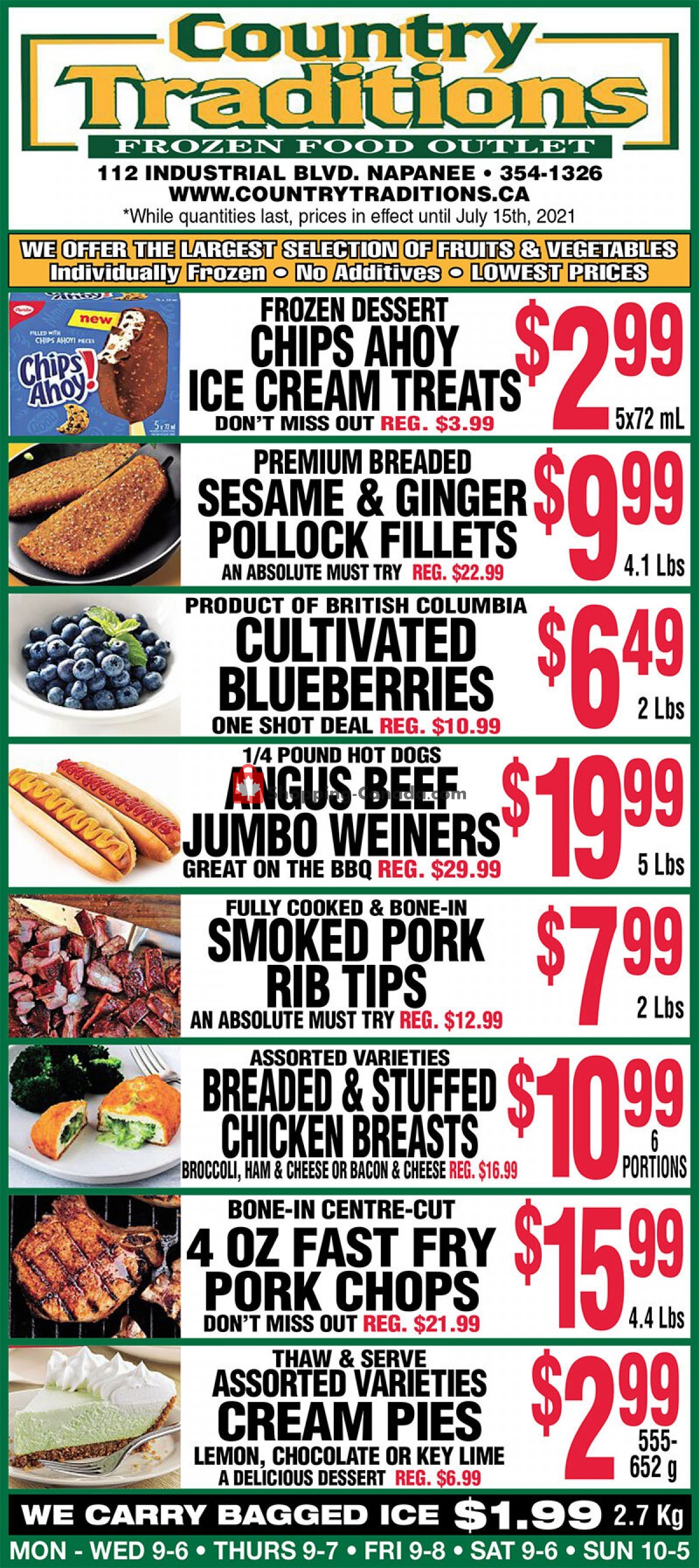 Country Traditions flyer from Friday July 9, 2021 to Thursday July 15, 2021 - page 1