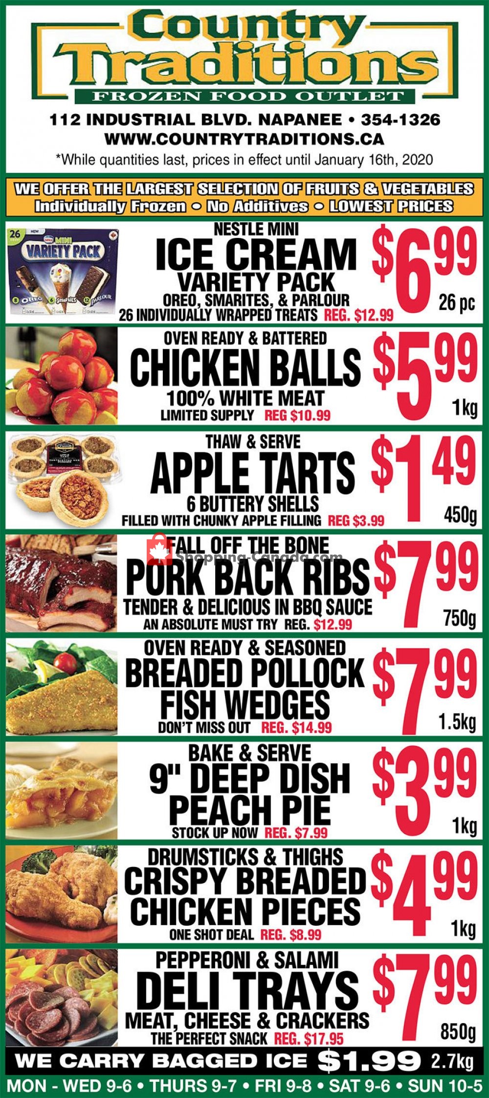 Country Traditions flyer from Saturday January 11, 2020 to Thursday January 16, 2020 - page 1