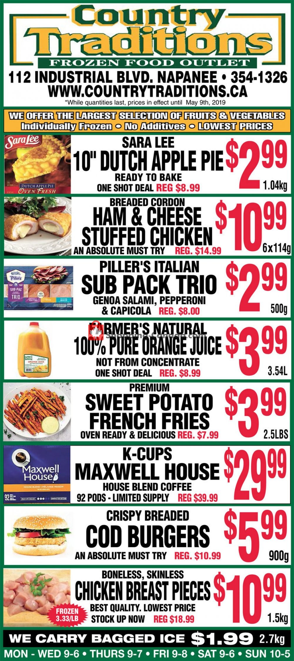 Country Traditions flyer from Friday May 3, 2019 to Thursday May 9, 2019 - page 1