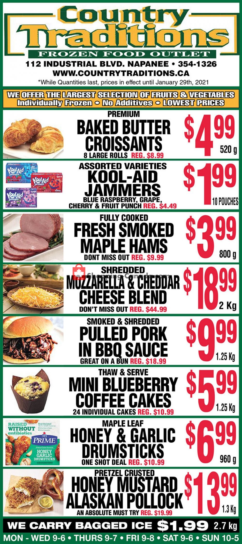 Country Traditions flyer from Saturday January 23, 2021 to Friday January 29, 2021 - page 1