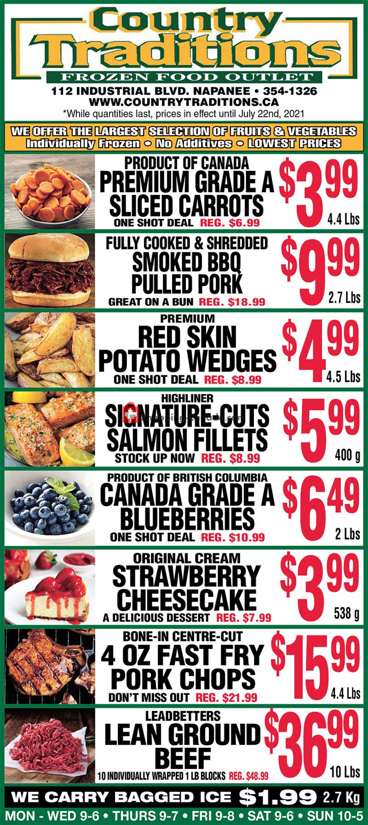 Country Traditions flyer from Friday July 16, 2021 to Thursday July 22, 2021 - page 1