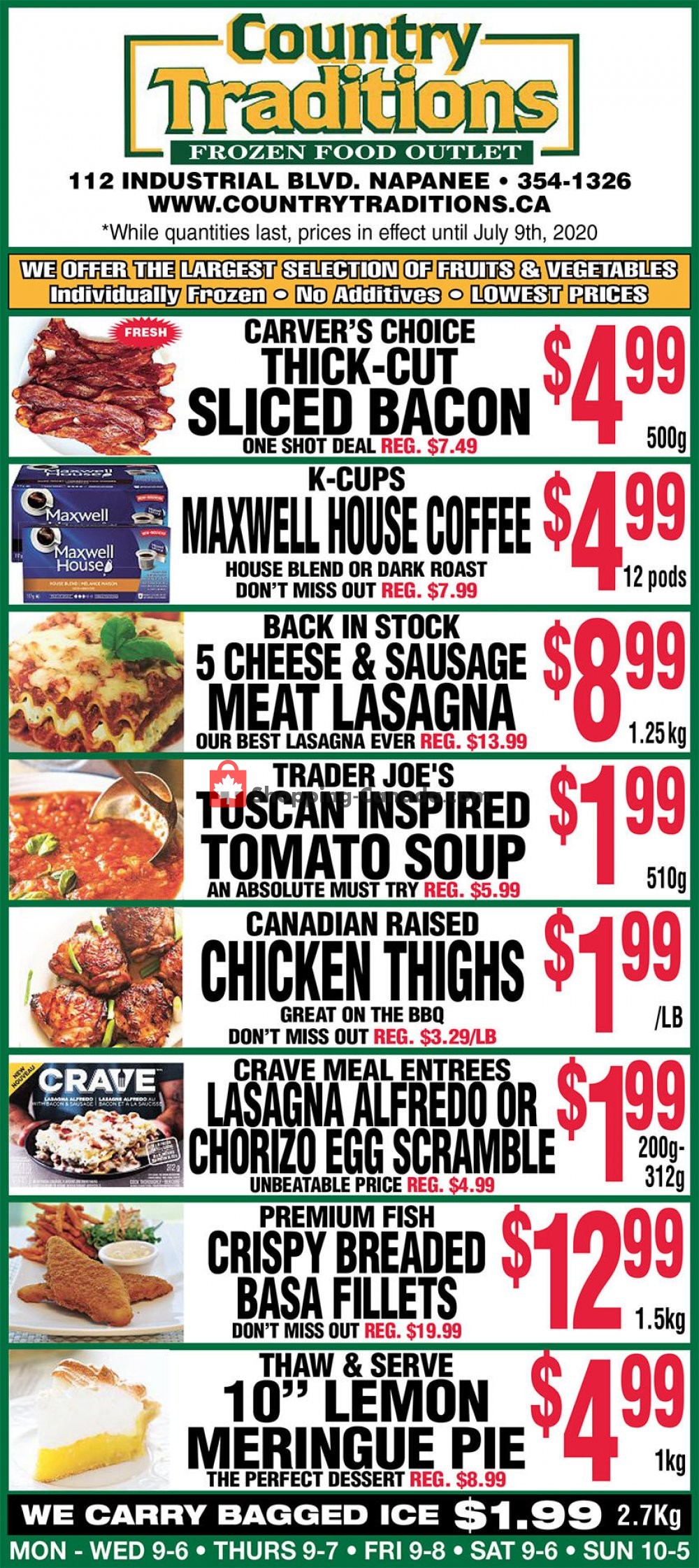 Country Traditions flyer from Thursday July 2, 2020 to Thursday July 9, 2020 - page 1