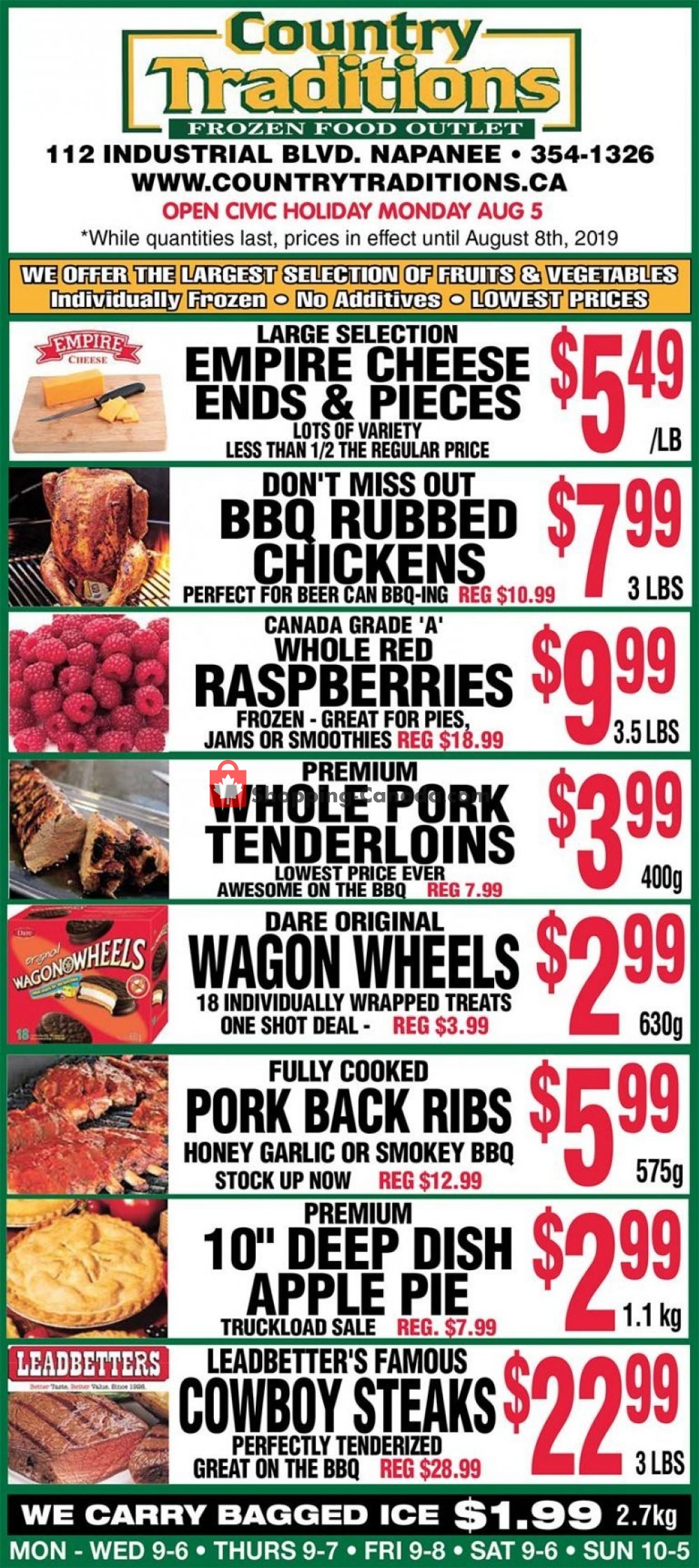 Country Traditions flyer from Friday August 2, 2019 to Thursday August 8, 2019 - page 1