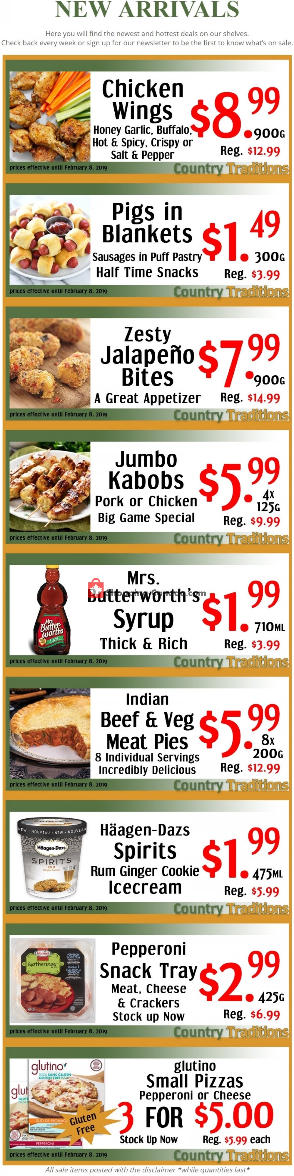 Country Traditions flyer from Friday February 1, 2019 to Friday February 8, 2019 - page 1