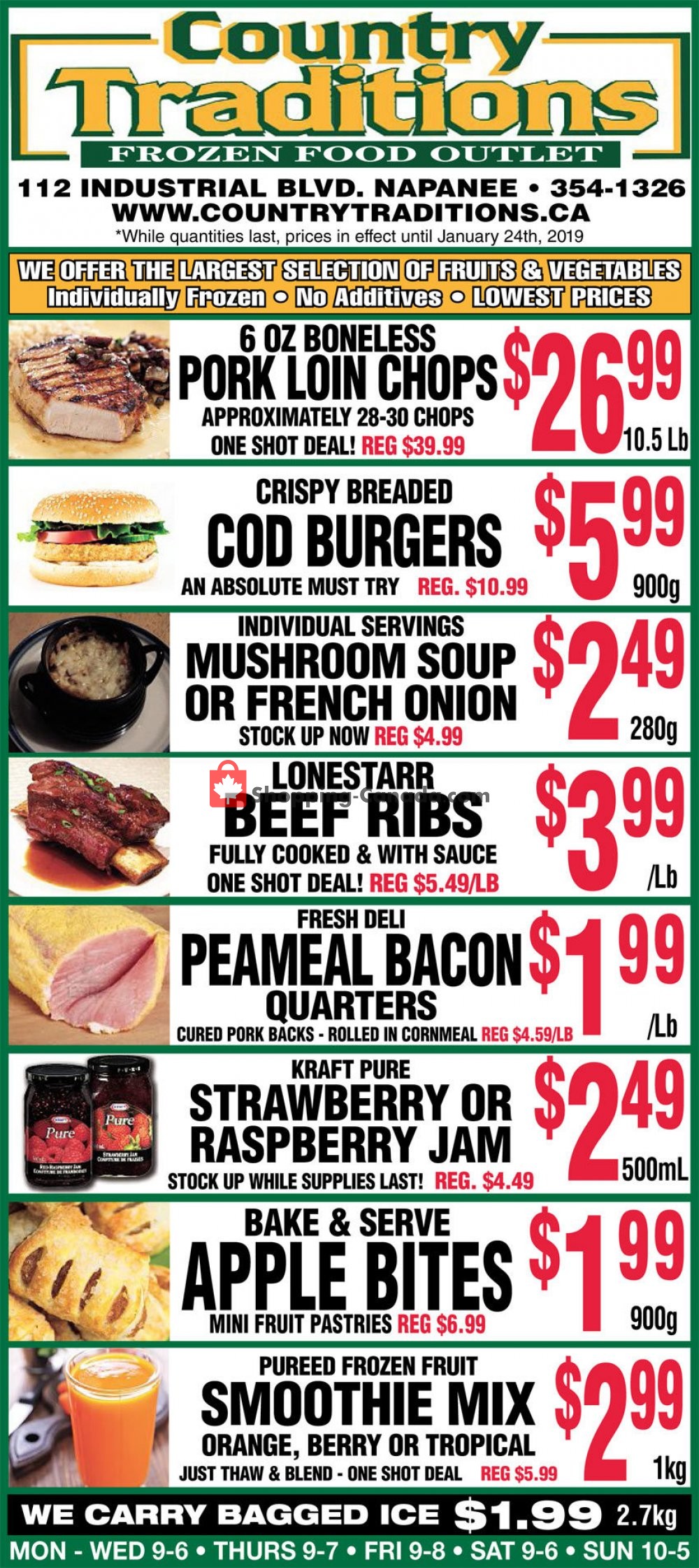 Country Traditions flyer from Friday January 18, 2019 to Thursday January 24, 2019 - page 1