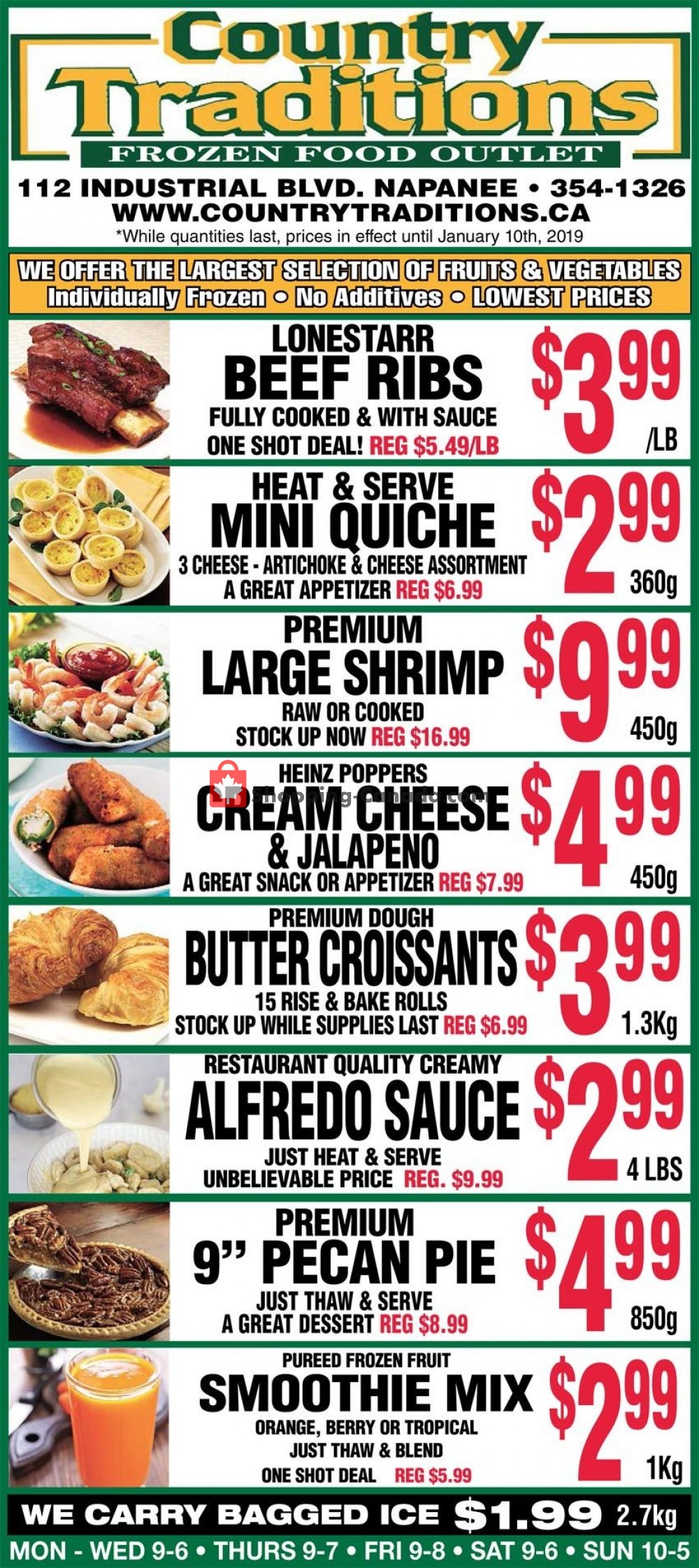 Country Traditions flyer from Friday January 4, 2019 to Thursday January 10, 2019 - page 1