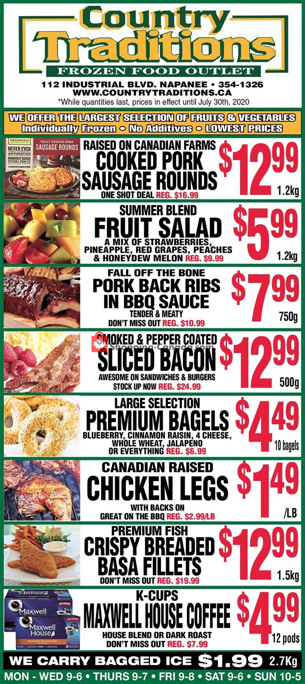 Country Traditions flyer from Friday July 24, 2020 to Thursday July 30, 2020 - page 1