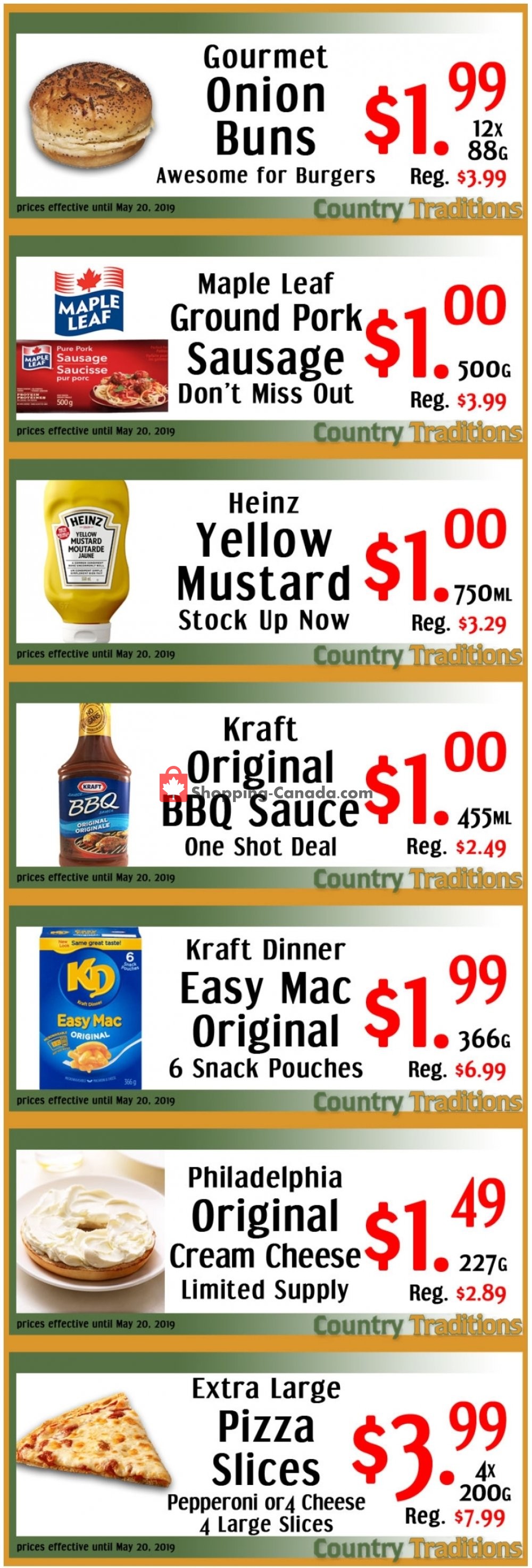 Country Traditions flyer from Tuesday May 14, 2019 to Monday May 20, 2019 - page 1