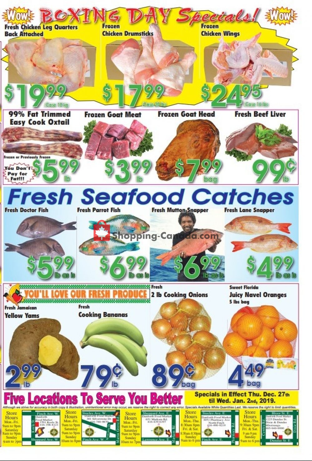 Danforth Food Market flyer from Thursday December 27, 2018 to Wednesday January 2, 2019 - page 2
