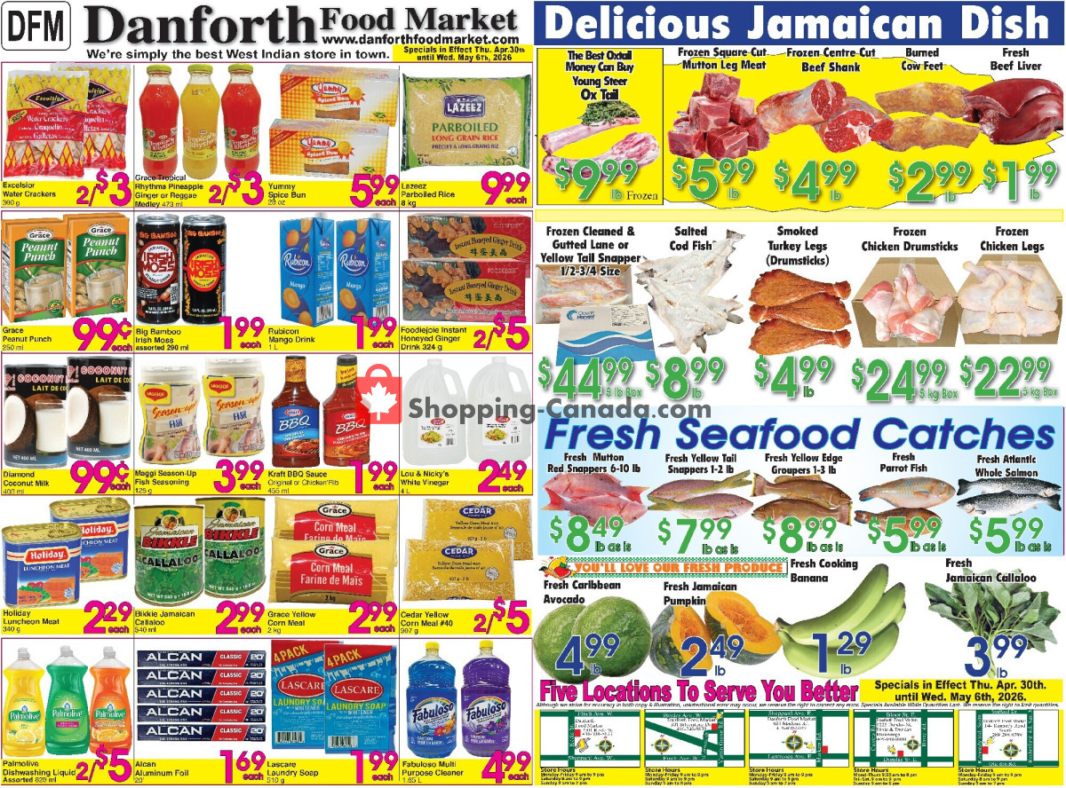 Danforth Food Market flyer from Wednesday April 29, 2026 to Wednesday May 6, 2026 - page 1