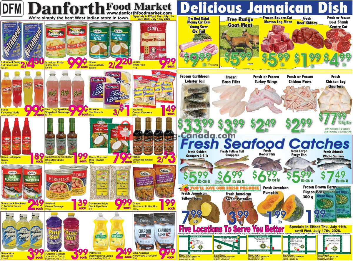 Danforth Food Market flyer from Saturday July 11, 2026 to Friday July 17, 2026 - page 1