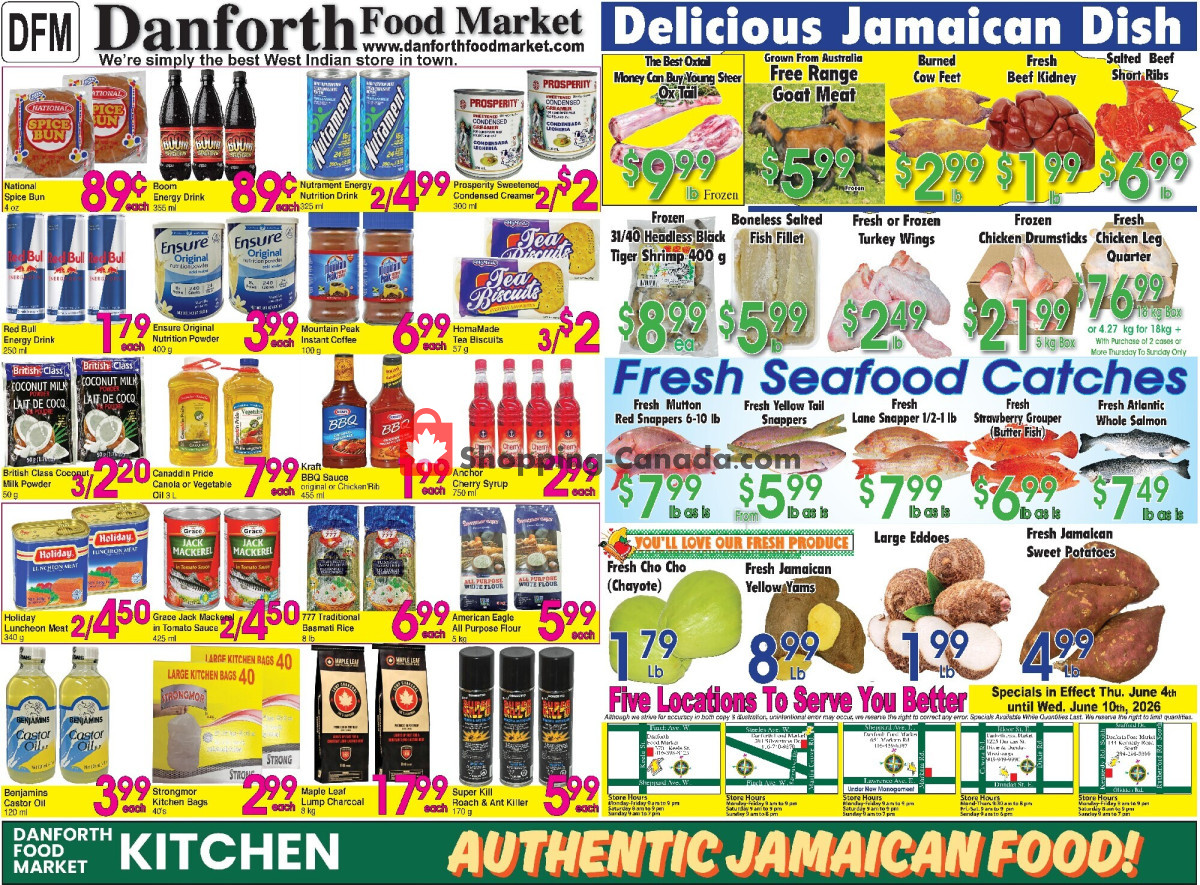 Danforth Food Market flyer from Monday June 1, 2026 to Sunday June 7, 2026 - page 1