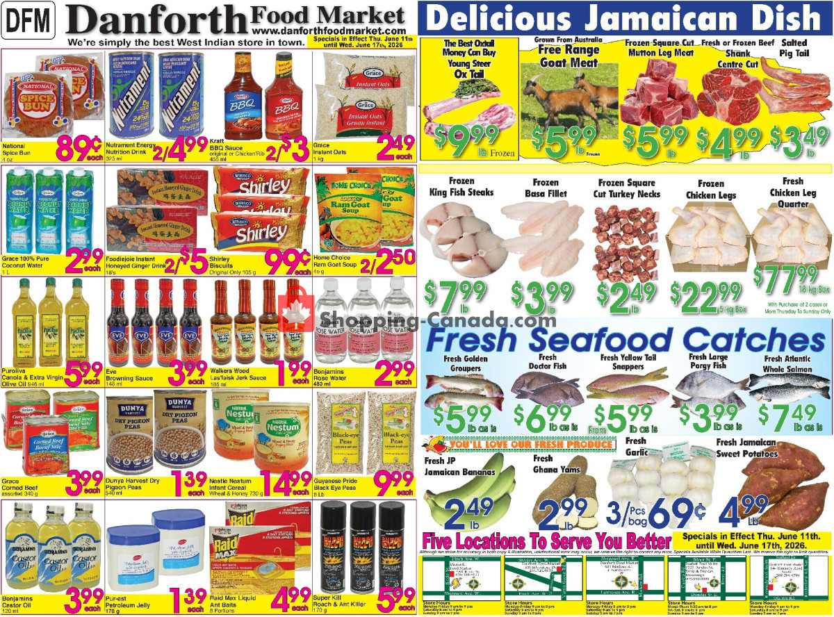 Danforth Food Market flyer from Wednesday June 10, 2026 to Wednesday June 17, 2026 - page 1