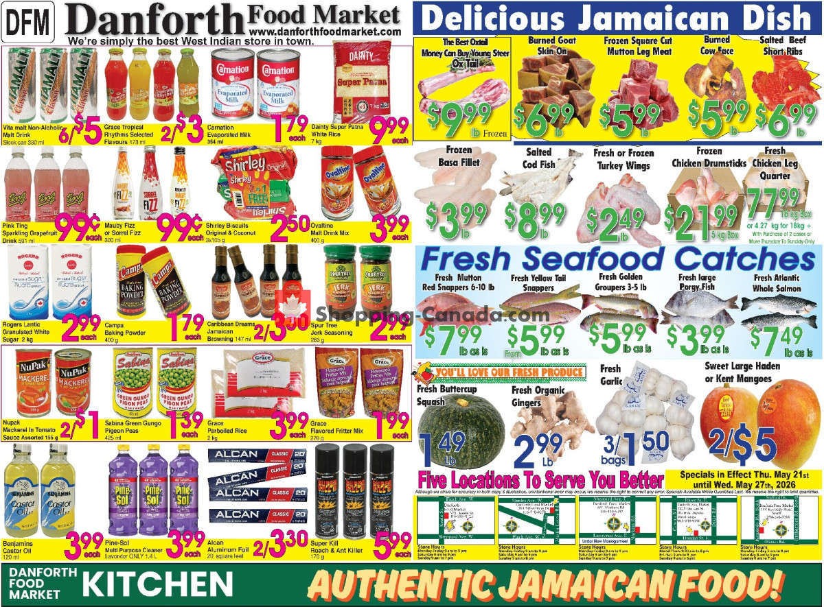 Danforth Food Market flyer from Wednesday May 20, 2026 to Wednesday May 27, 2026 - page 1