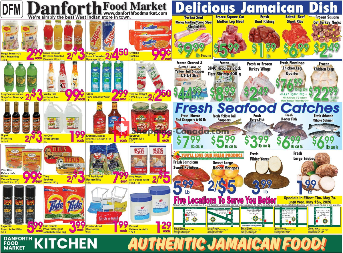 Danforth Food Market flyer from Wednesday May 6, 2026 to Wednesday May 13, 2026 - page 1