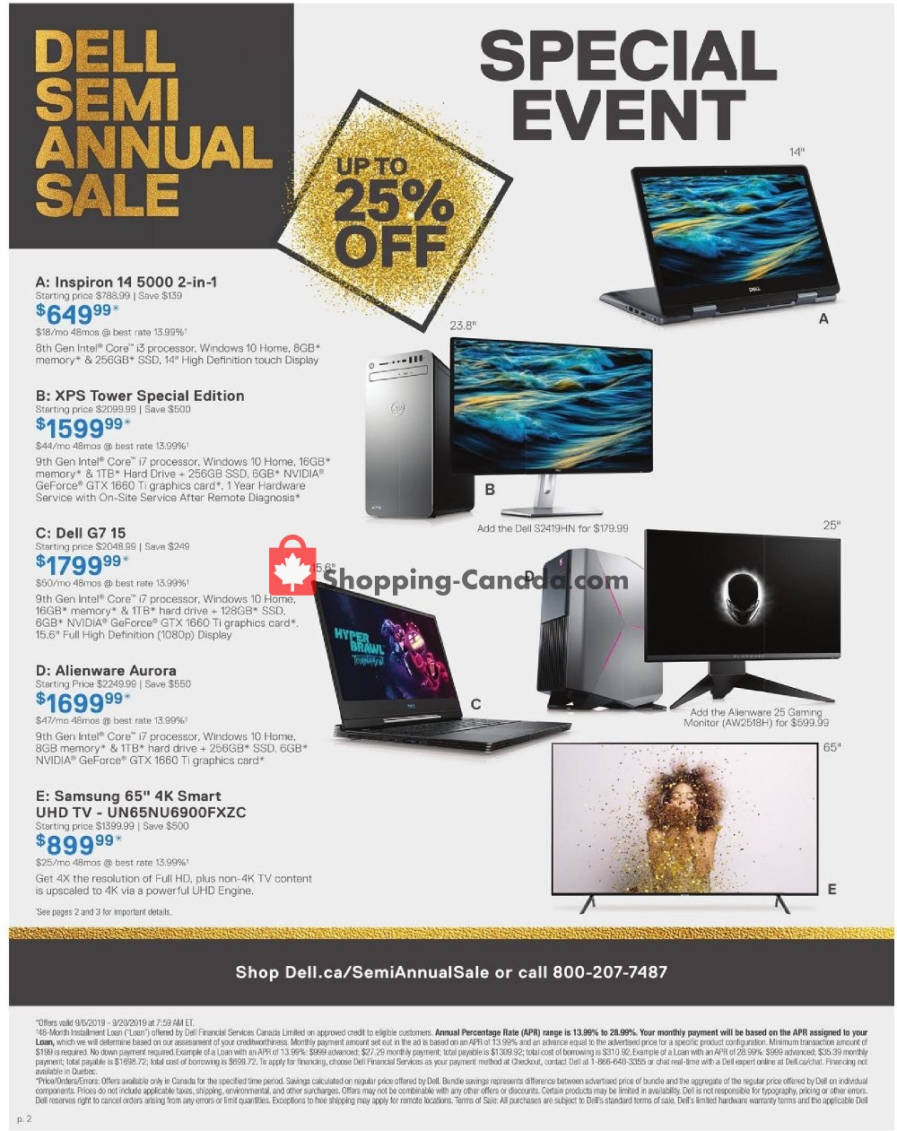 Dell flyer from Friday September 6, 2019 to Thursday September 19, 2019 - page 2
