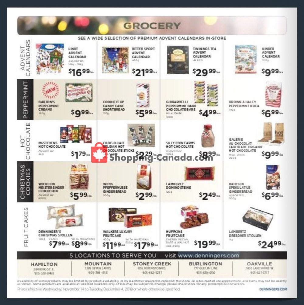 Denninger's flyer from Wednesday November 14, 2018 to Tuesday December 4, 2018 - page 4