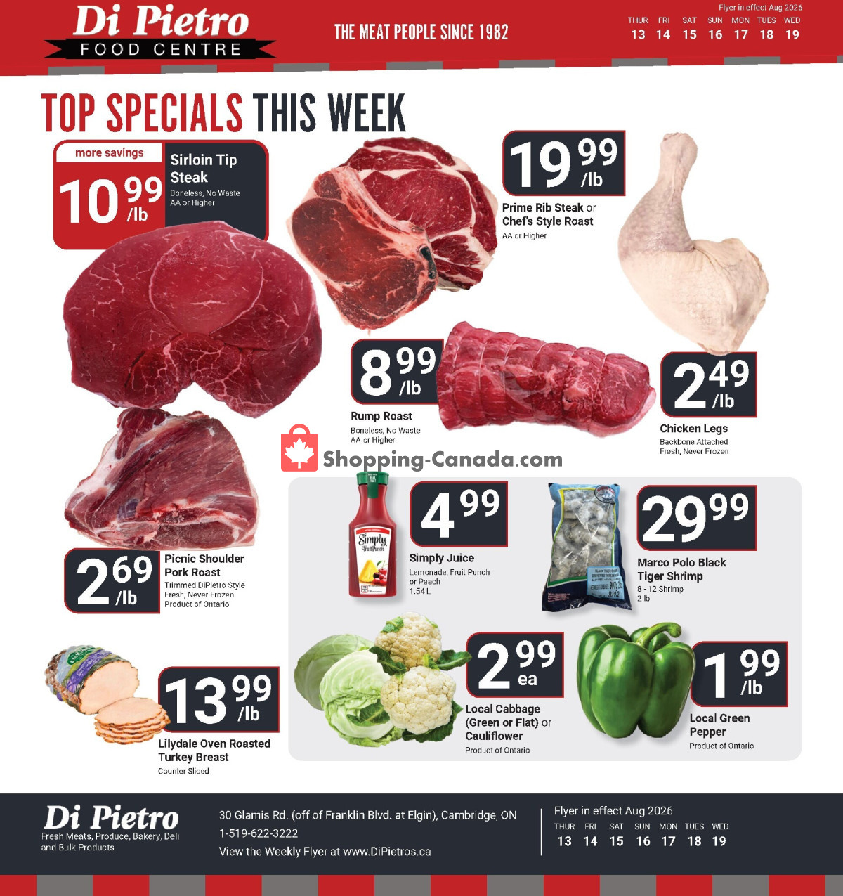 First page of DiPietro's flyer - preview - from Sunday August 16, 2026 to Saturday August 22, 2026