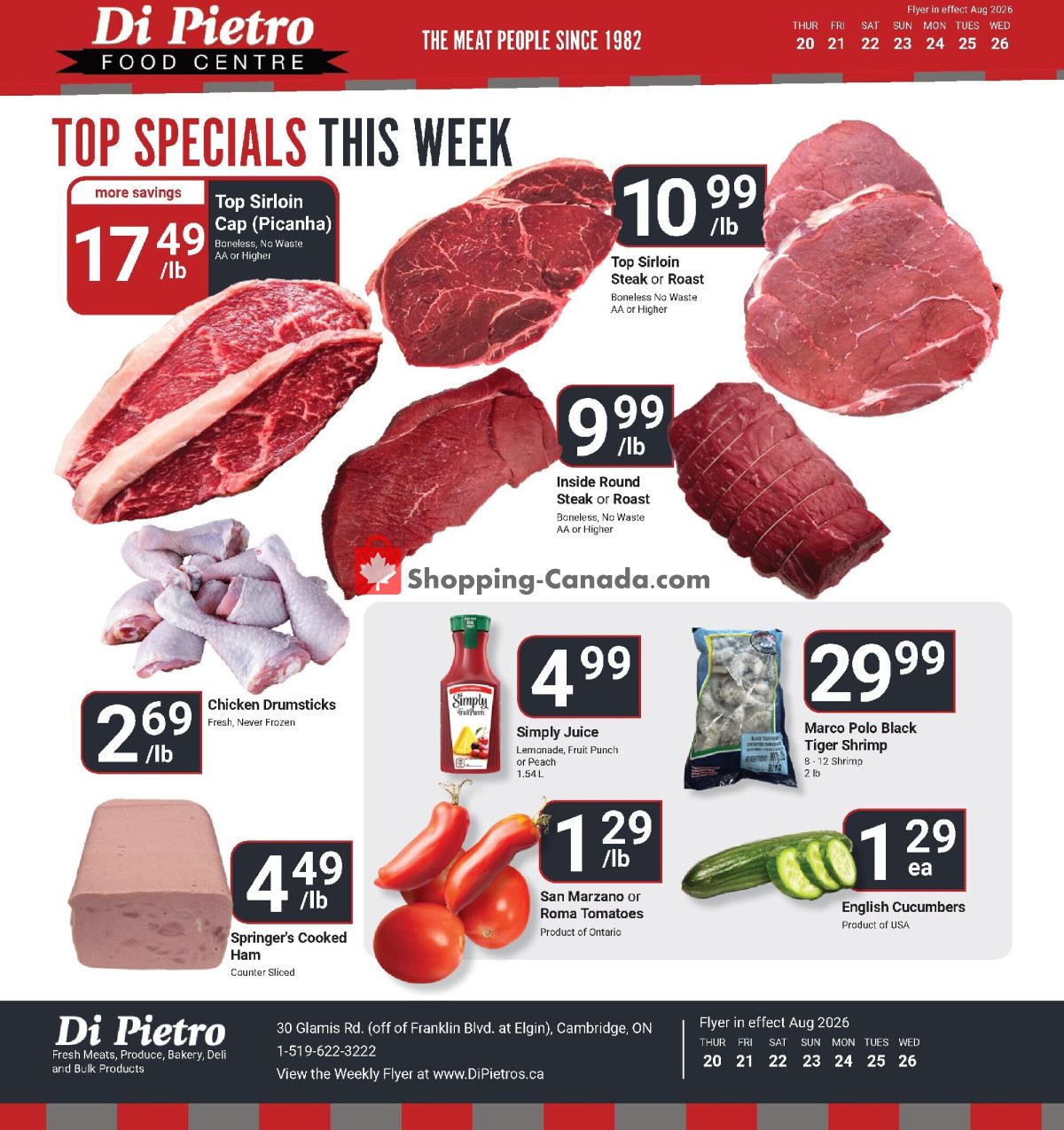 DiPietro's flyer from Thursday August 20, 2026 to Wednesday August 26, 2026 - page 1