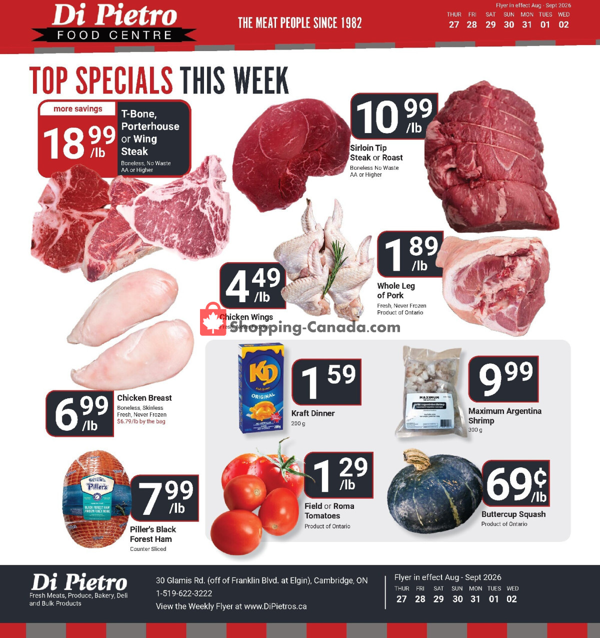 DiPietro's flyer from Saturday August 29, 2026 to Wednesday September 2, 2026 - page 1