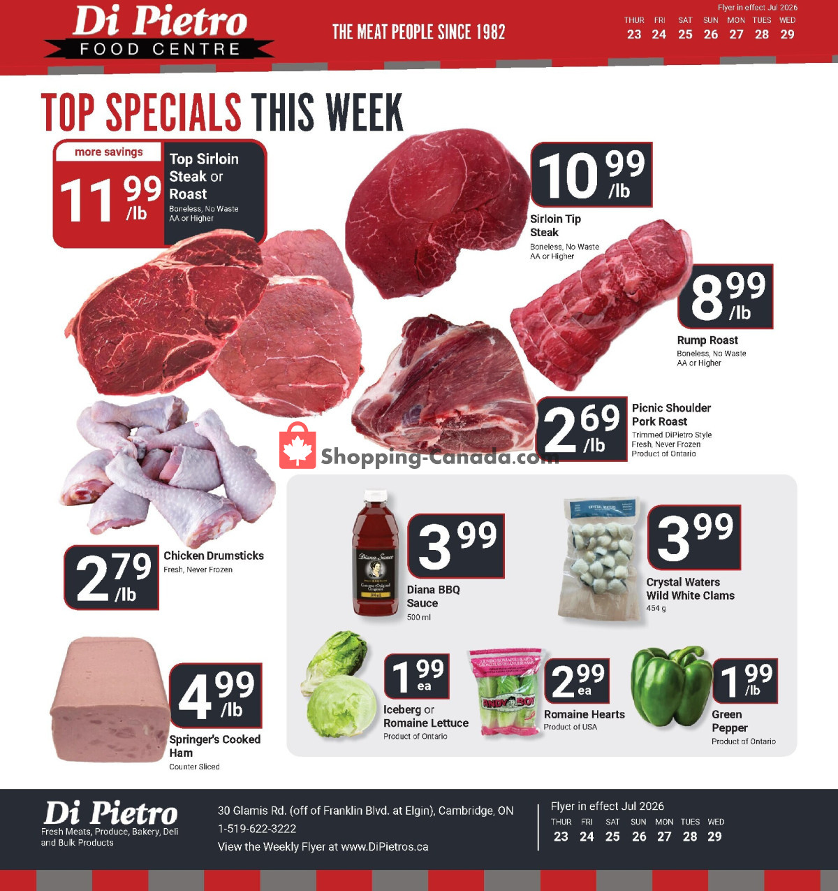 DiPietro's flyer from Tuesday July 21, 2026 to Monday July 27, 2026 - page 1