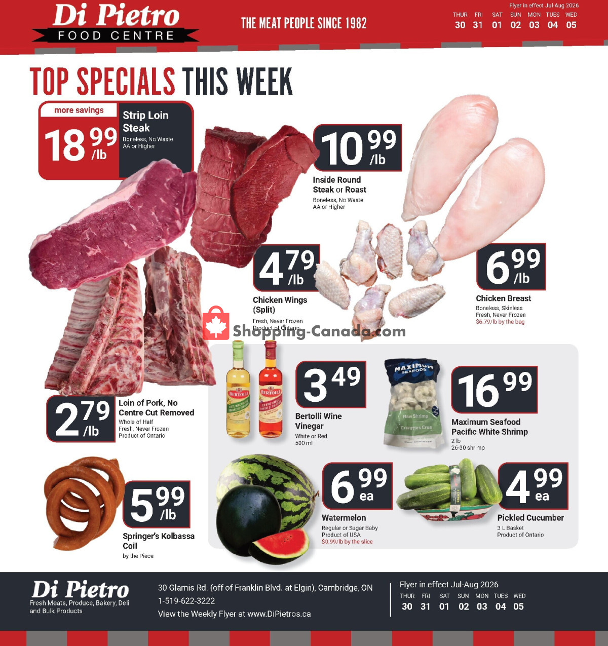 DiPietro's flyer from Thursday July 30, 2026 to Thursday August 6, 2026 - page 1
