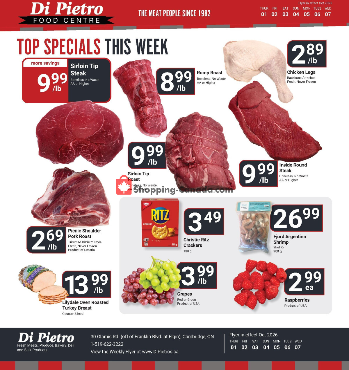 DiPietro's flyer from Thursday October 1, 2026 to Wednesday October 7, 2026 - page 1