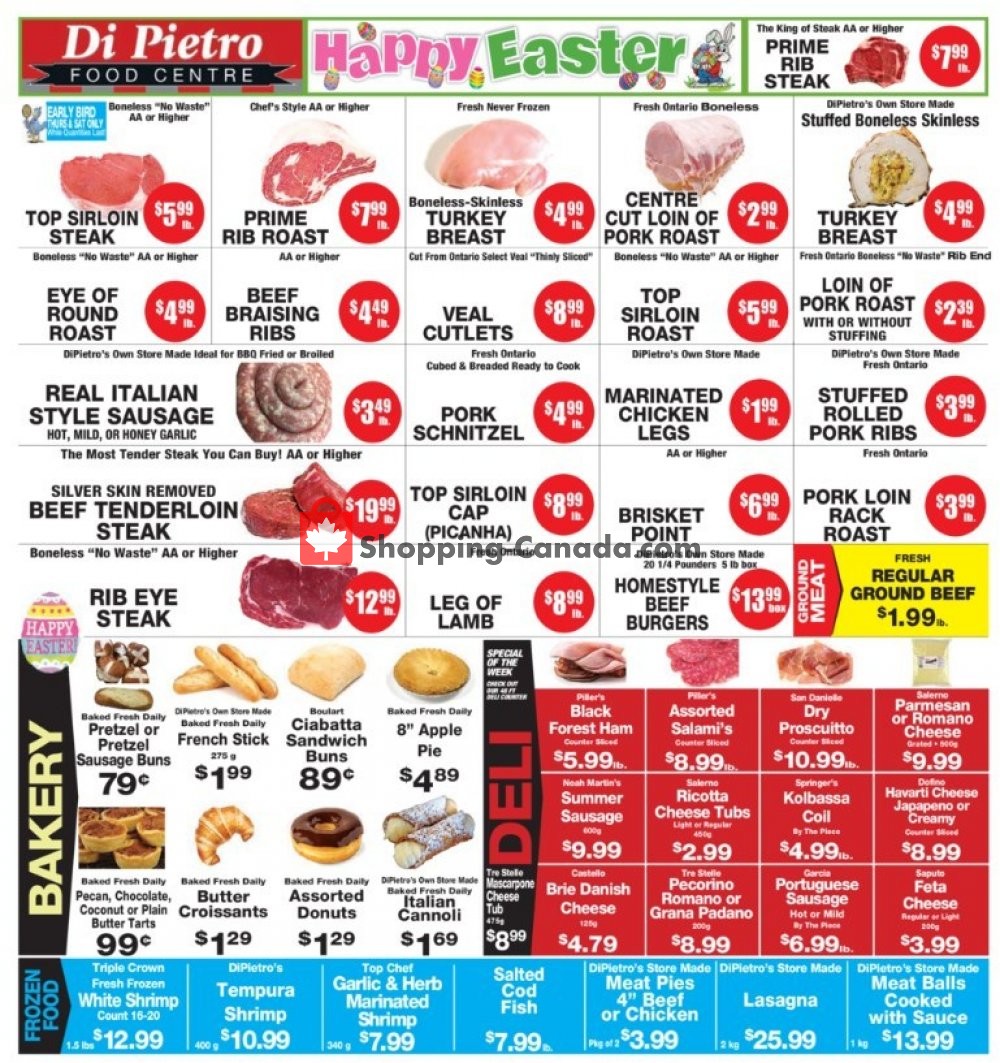 DiPietro's flyer from Thursday April 18, 2019 to Wednesday April 24, 2019 - page 1
