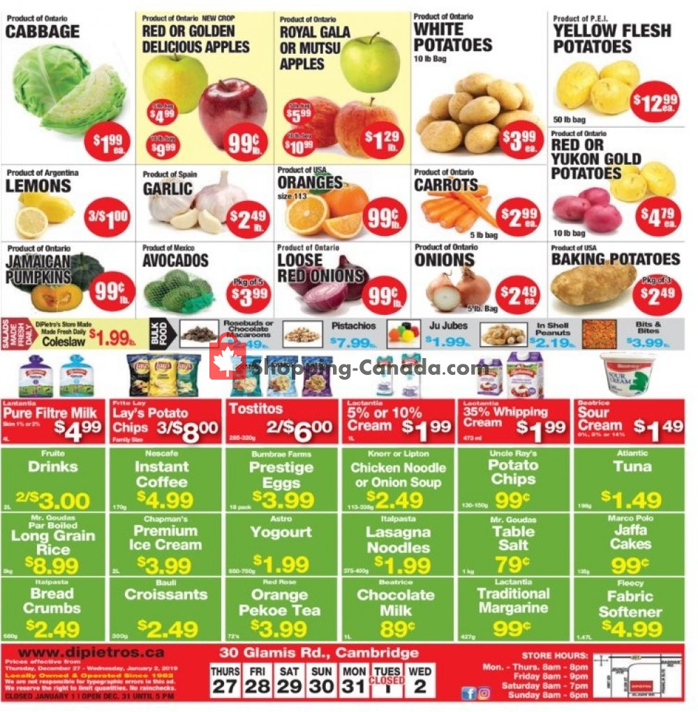 DiPietro's flyer from Thursday December 27, 2018 to Wednesday January 2, 2019 - page 2