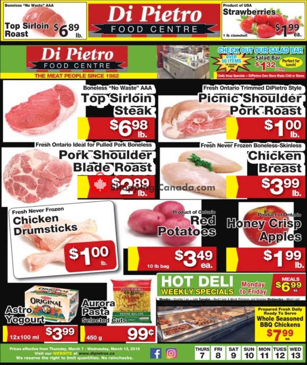 DiPietro's flyer from Thursday March 7, 2019 to Wednesday March 13, 2019 - page 1