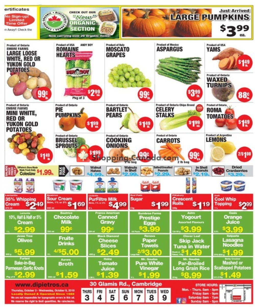 DiPietro's flyer from Thursday October 3, 2019 to Wednesday October 9, 2019 - page 3