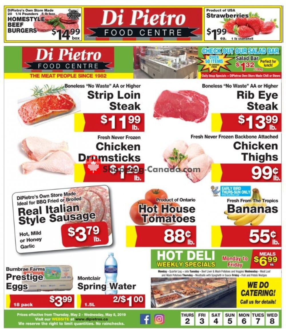 DiPietro's flyer from Thursday May 2, 2019 to Wednesday May 8, 2019 - page 1