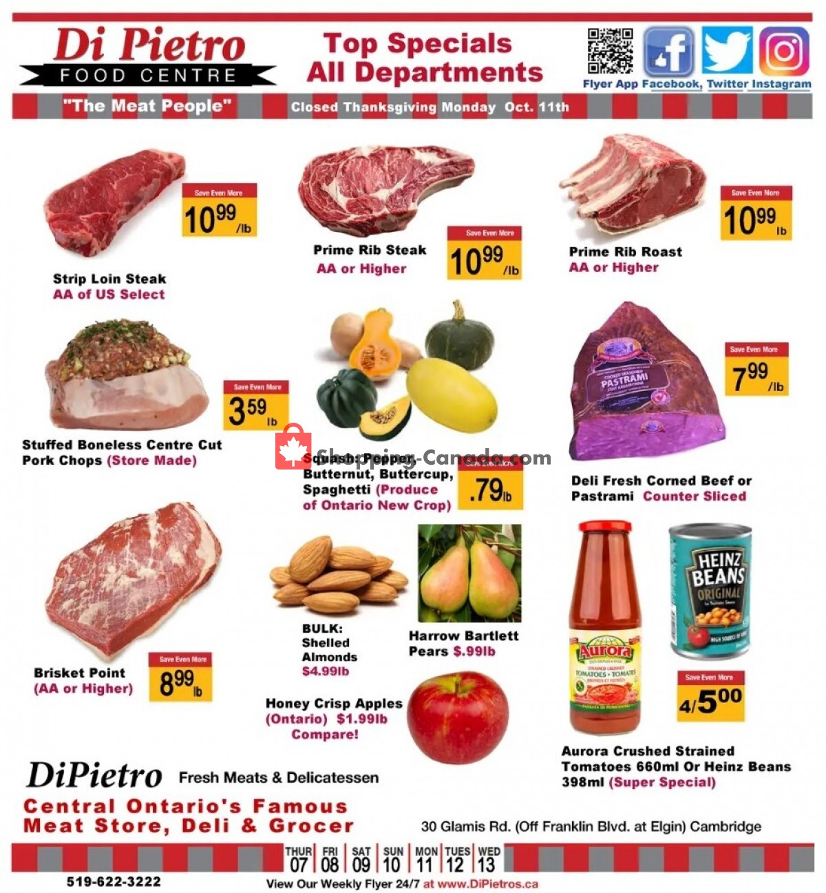 DiPietro's flyer from Thursday October 7, 2021 to Wednesday October 13, 2021 - page 1