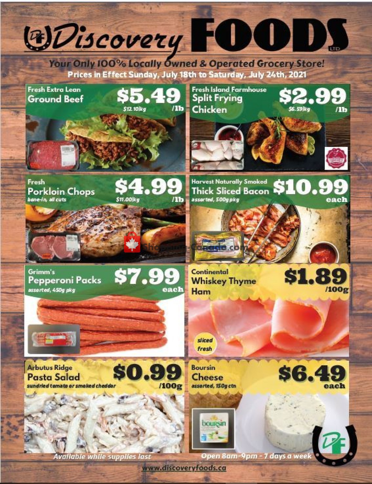 Discovery Foods flyer from Sunday July 18, 2021 to Saturday July 24, 2021 - page 1