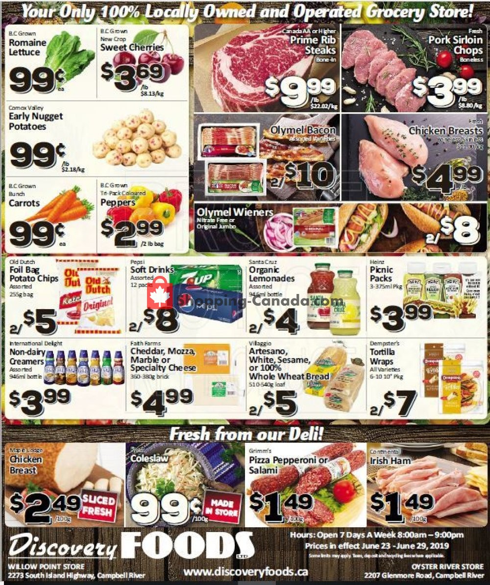 Discovery Foods flyer from Sunday June 23, 2019 to Saturday June 29, 2019 - page 1