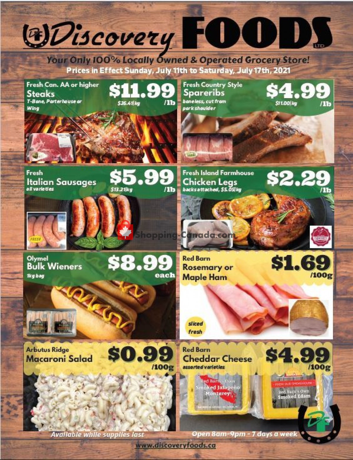 Discovery Foods flyer from Sunday July 11, 2021 to Saturday July 17, 2021 - page 1