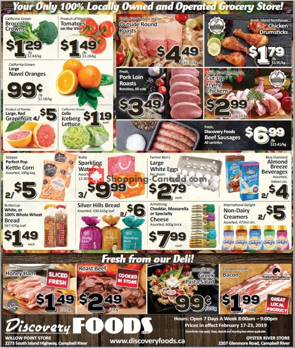 Discovery Foods flyer from Sunday February 17, 2019 to Saturday February 23, 2019 - page 1