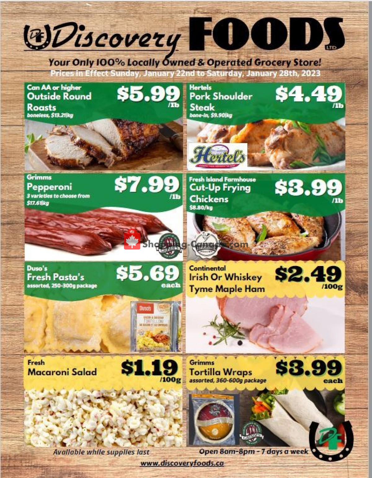 Discovery Foods flyer from Sunday January 22, 2023 to Saturday January 28, 2023 - page 1