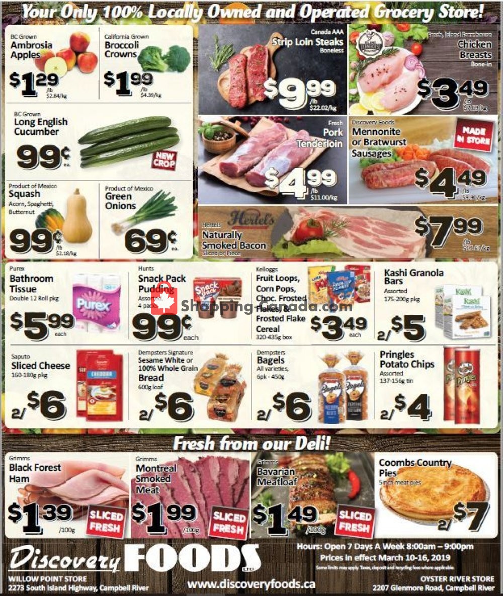 Discovery Foods flyer from Sunday March 10, 2019 to Saturday March 16, 2019 - page 1