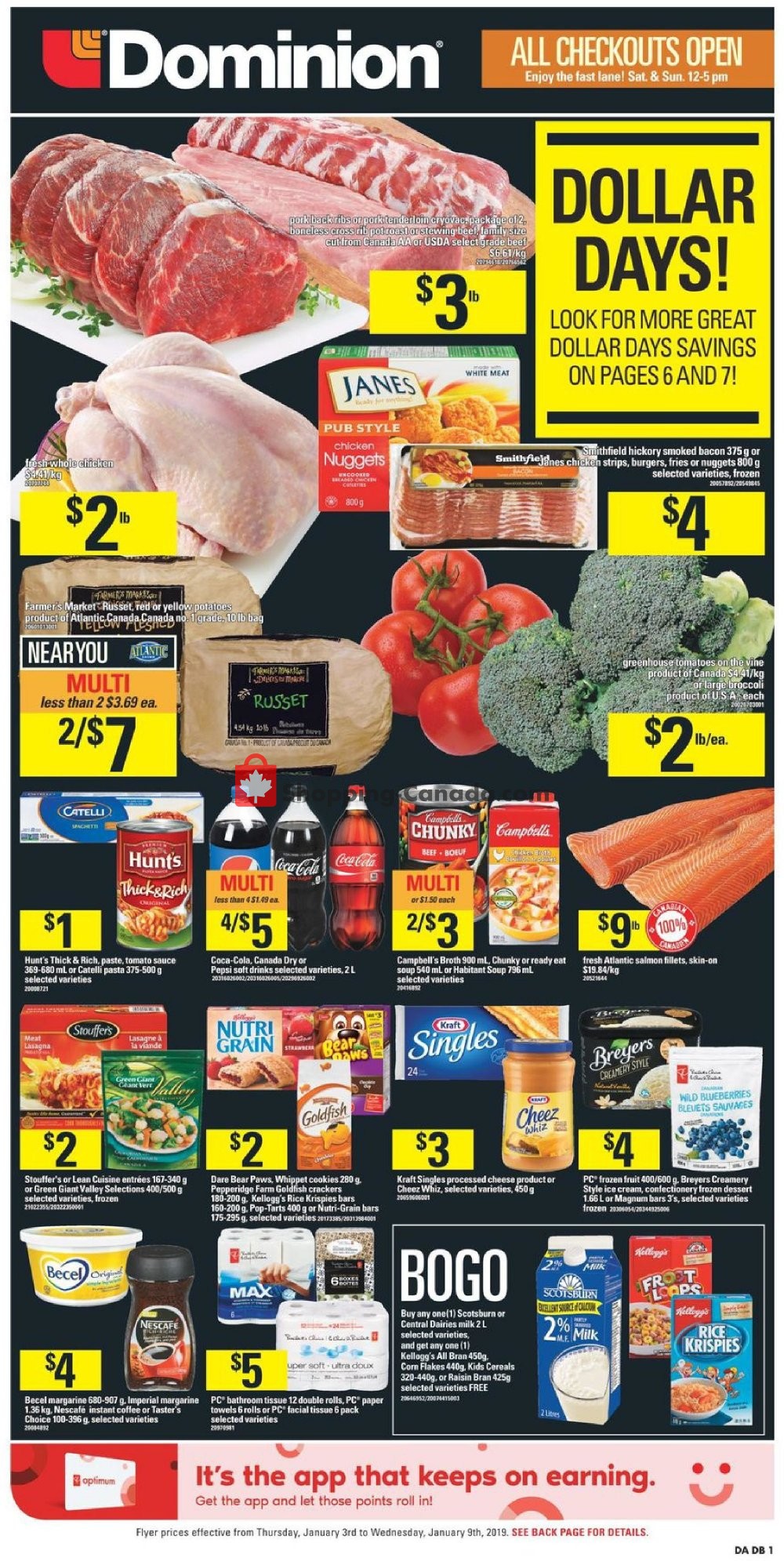 Dominion flyer from Thursday January 3, 2019 to Wednesday January 9, 2019 - page 1