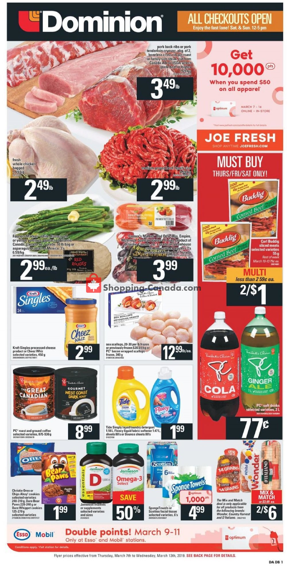 Dominion flyer from Thursday March 7, 2019 to Wednesday March 13, 2019 - page 1