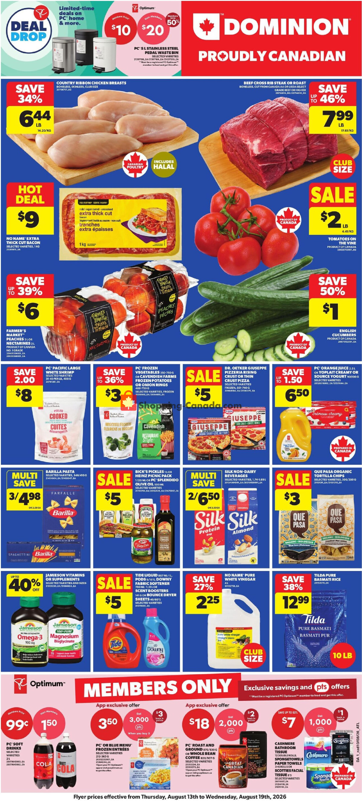 Dominion flyer from Thursday August 13, 2026 to Wednesday August 19, 2026 - page 1